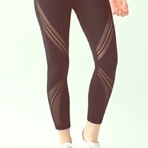Lululemon high times meta mesh crop legging